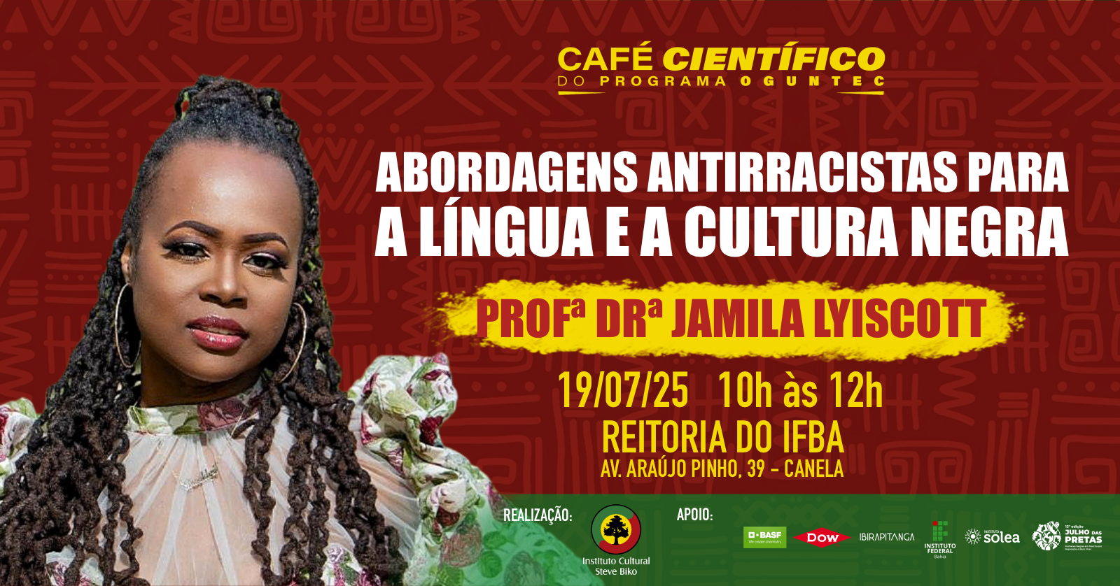 Palestra com a Profa. Dra. Jamila Lyiscott - 1º DIA