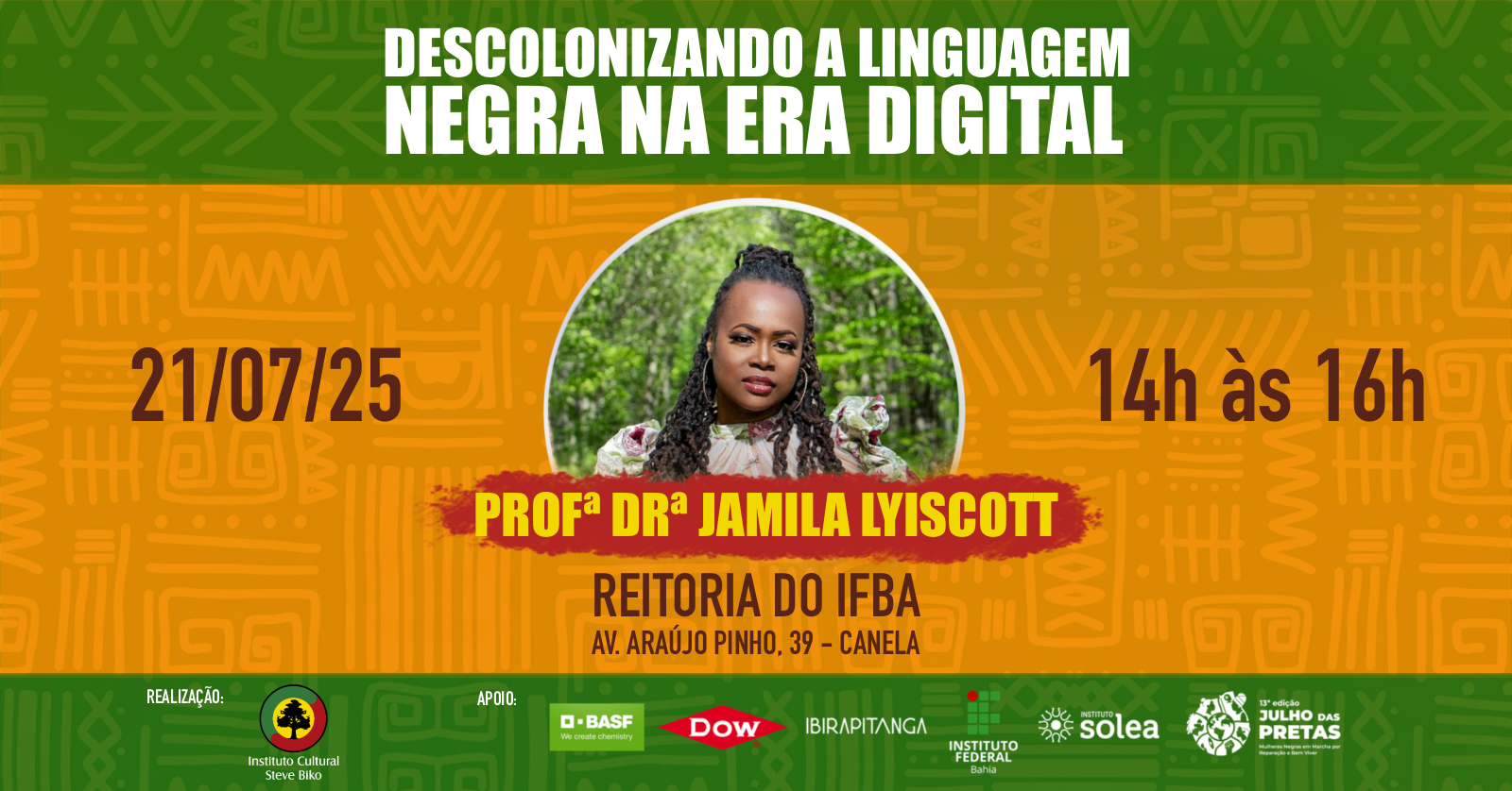 Palestra com a Profa. Dra. Jamila Lyiscott - 2º DIA